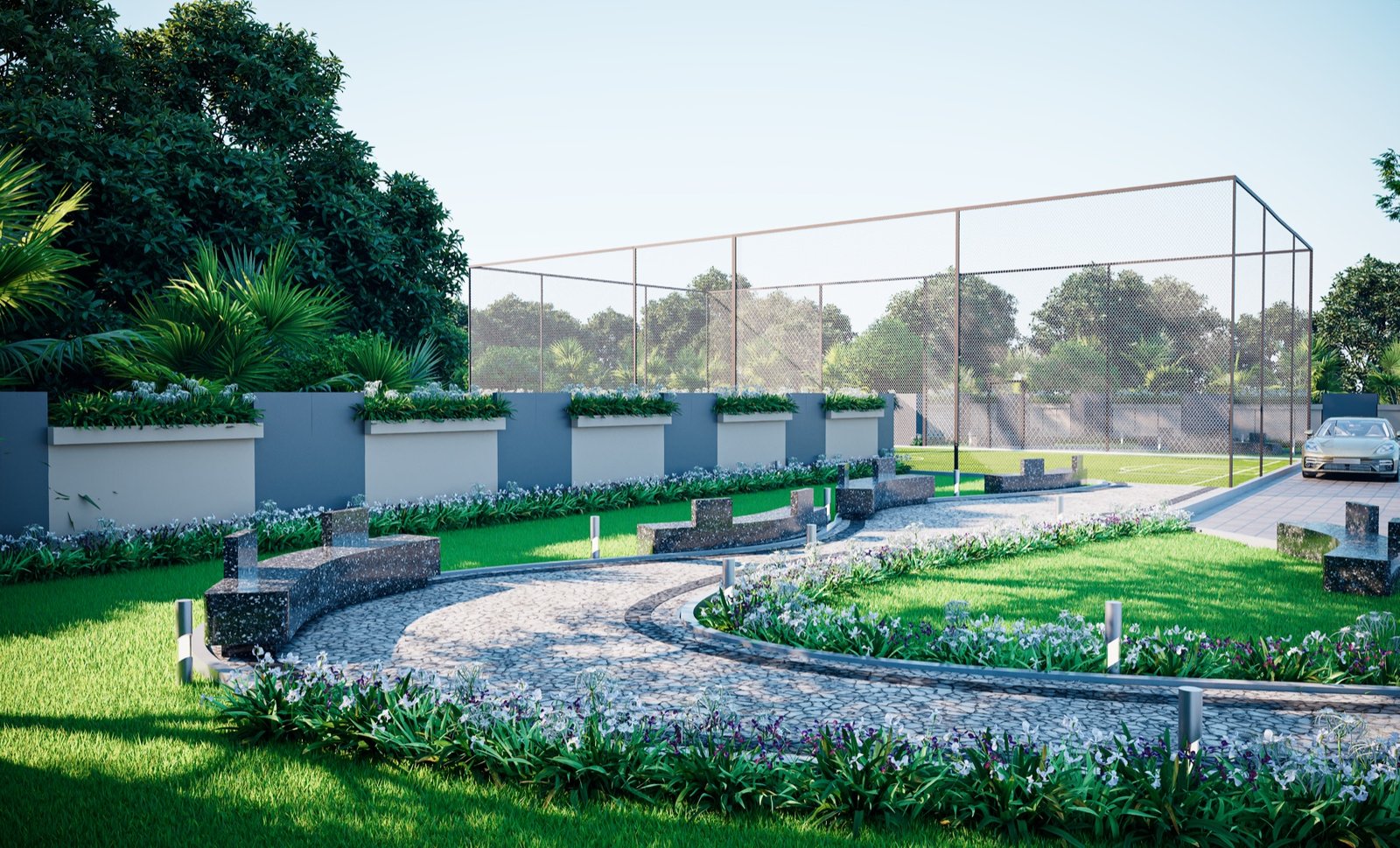 Landscaped garden